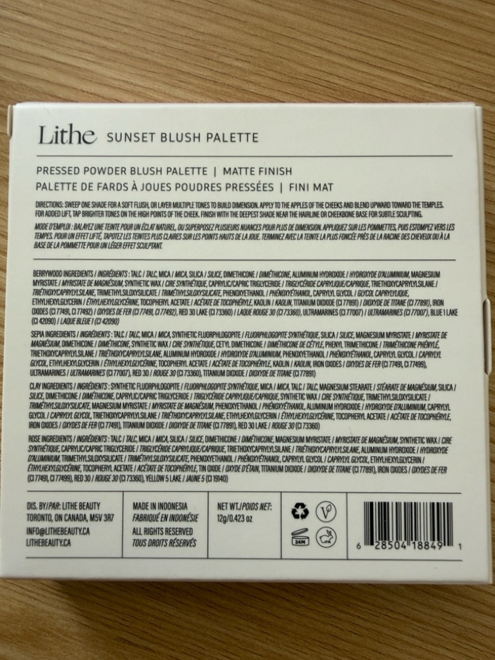 Lithe Sunset Blush Palette, Including Four Beautiful Unique Colors - NEW IN BOX* - Picture 3 of 4